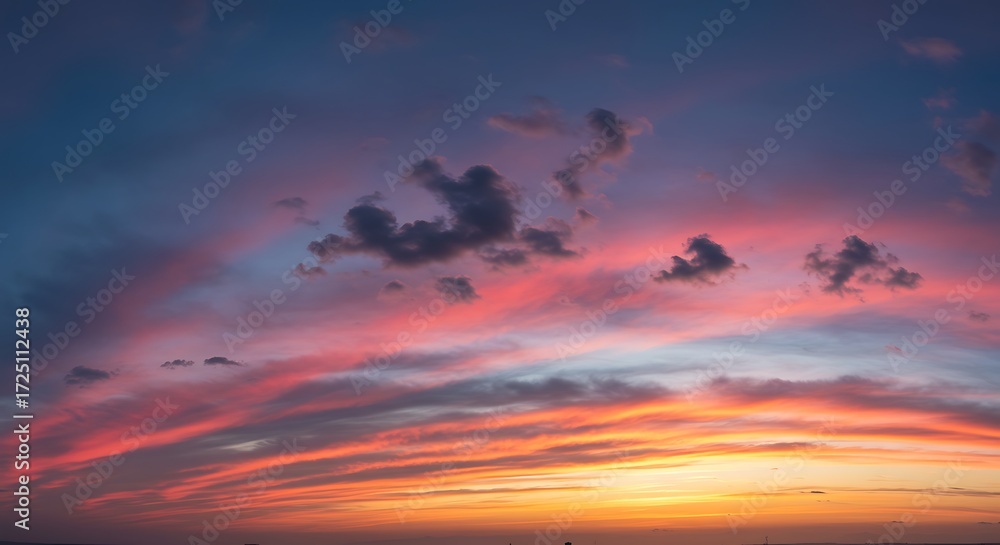 Obraz premium Colorful sunset cloudscape