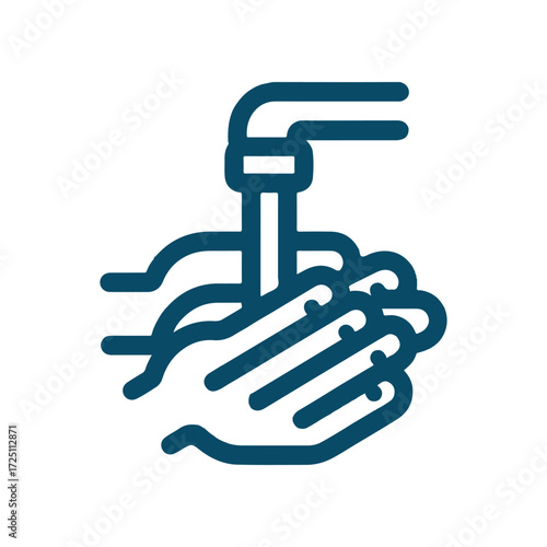 Hands being washed under a faucet with flowing water, emphasizing hygiene practices