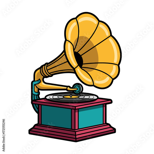 Vintage Gramophone A Retro Music Icon