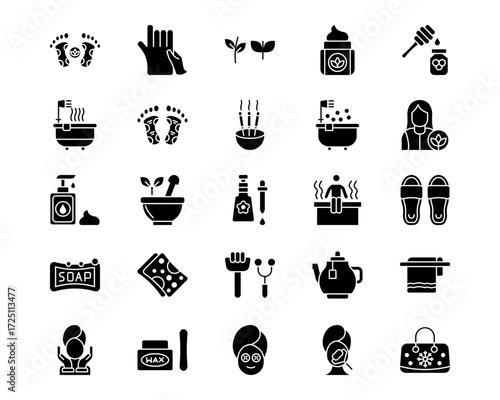 Spa Line Vector Icons
