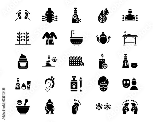 Spa Line Vector Icons