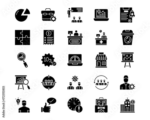 Business and Finance Line Vector Icons
