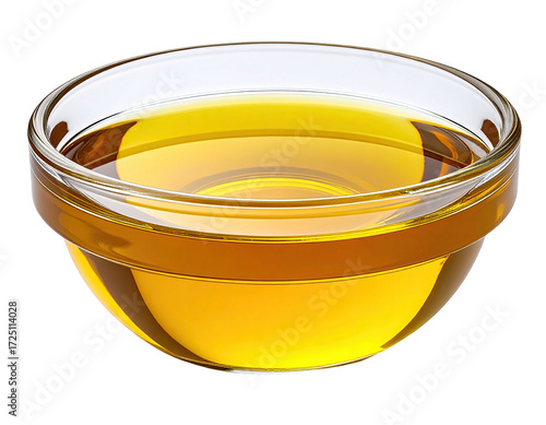 Clear glass bowl filled with golden-yellow liquid (1)