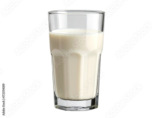 Clear glass tumbler filled with creamy, pale-yellow liquid