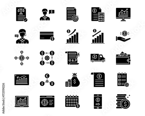 Business & Economy Line Vector Icons