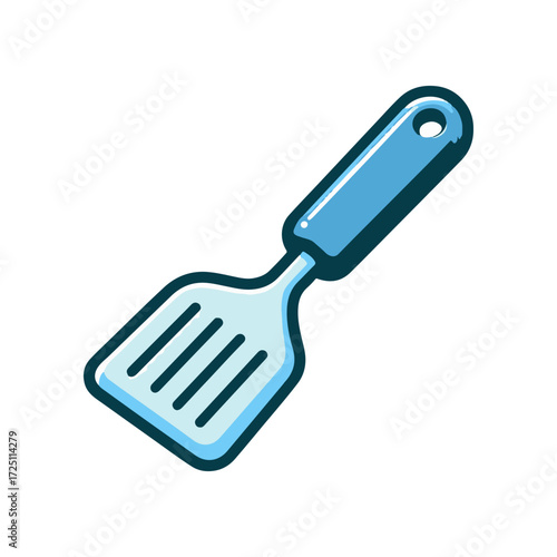 Colorful kitchen spatula with a sleek design, ideal for cooking and baking tasks
