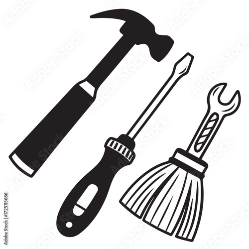 A curated collection of essential tools, ready for any task, perfectly illustrating the utility and purpose of each piece.