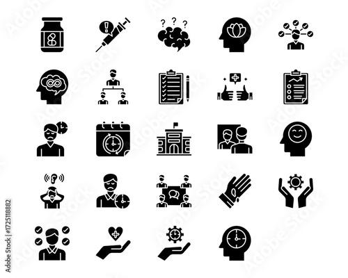 ADHD Line Vector Icons