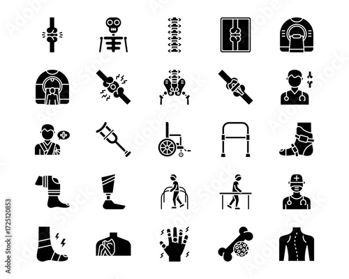 Orthopedics Line Vector Icons