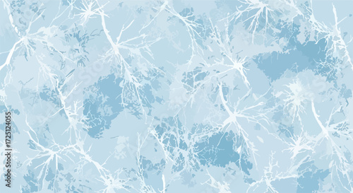 Winter background with ice effect offers gentle texture. Light blue pattern creates ice effect with subtle white streaks, evokes calm and wintry mood. Perfect ice effect for seasonal banners,