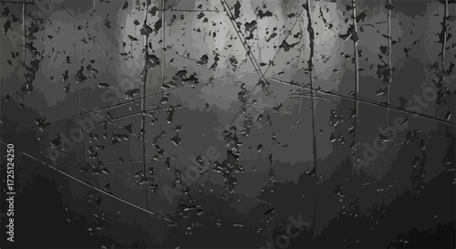 Dark metal background illustrates industrial texture with rust and scratches. Dark metal background on industrial products, such as vehicles or machine parts displays a texture.