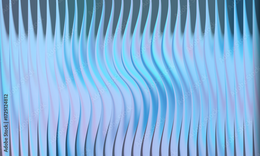 Obraz premium Abstract wavy vertical lines with blue and purple gradient effect