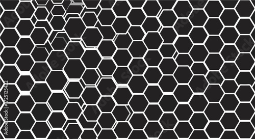 Honeycomb pattern is perfect for backdrop presentations and graphic projects, showing an abstract design. Honeycomb structure details repeating forms, like geometric pattern in beehive.