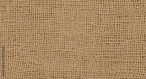 Neutral burlap texture shows detail of woven fabric. Burlap fabric texture brings to mind rustic and natural materials, showing its even weave and warm, earthy tones.