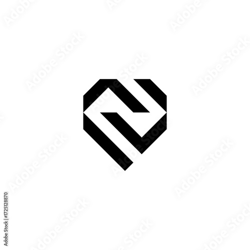bold logo features a stylized diamond or shield shape with an internal geometric pattern that suggests a roof or the letter N. It symbolizes value, security, and premium quality