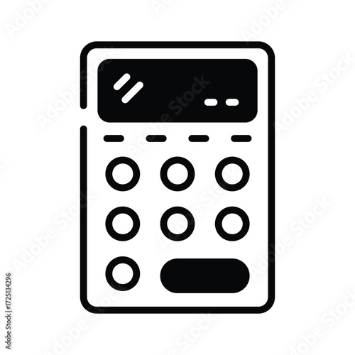 Calculator icon representing finance, budget, and ecommerce payment calculations