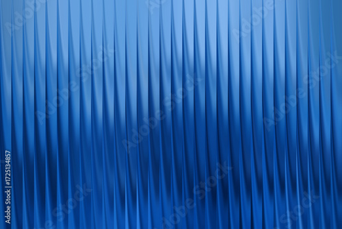 Abstract blue metallic background with vertical lines and shadows