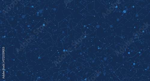 A dynamic composition of interconnected geometric shapes, including polygons and circles, forming a minimalist and abstract seamless background in a clean Flat Design style. 