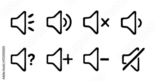 Volume Buttons audio sound turn up down button speaker music doodle