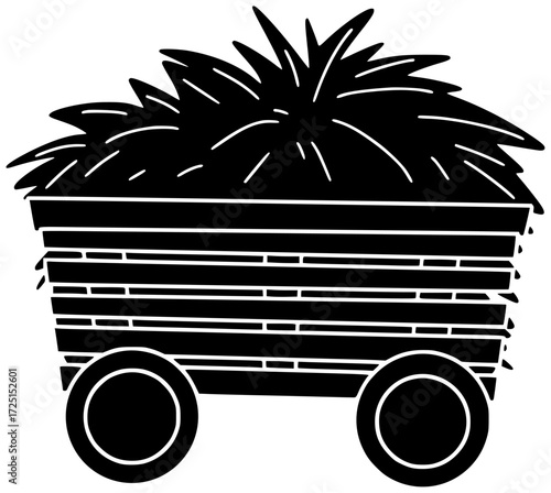 dry illustration agriculture silhouette crop logo farm icon bale outline rural haystack straw nature harvest agricultural autumn hay grass shape landscape vector graphic background