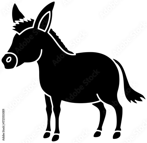 donkey illustration mule silhouette nature logo animal icon mammal outline horse cute farm white cartoon domestic grey head wild shape women vector graphic background