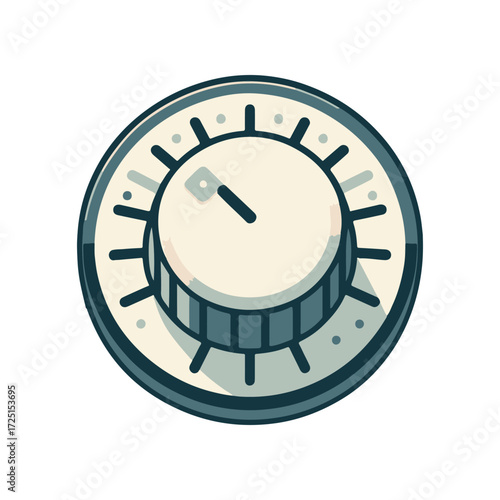 Close-up of a vintage combination lock dial with intricate markings and a neutral background