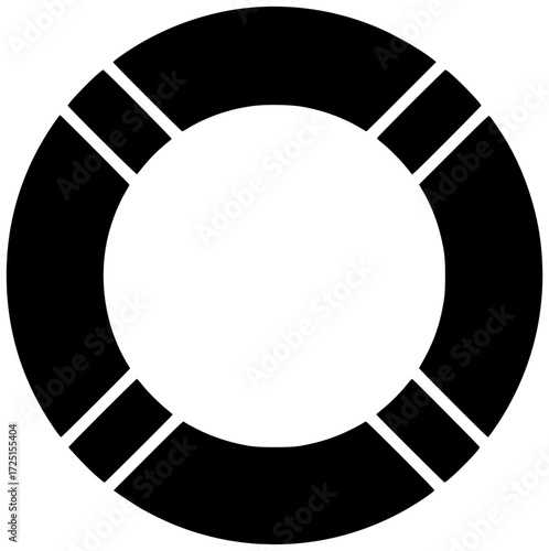 float illustration lifeguard silhouette ring logo buoy icon lifebuoy outline sea rescue safety circle life water round swim lifesaver shape for vector graphic background