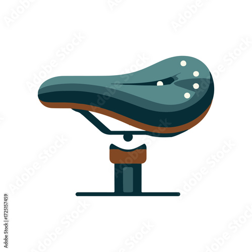 Stylish bicycle saddle with ergonomic design, showcasing comfort features against a plain background