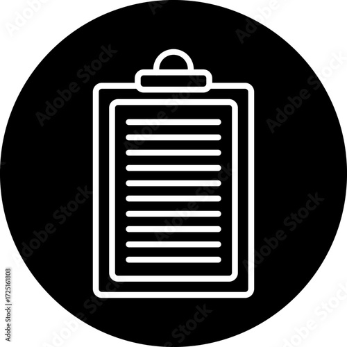 Clipboard line icon style