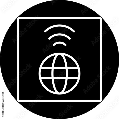 Internet line icon style
