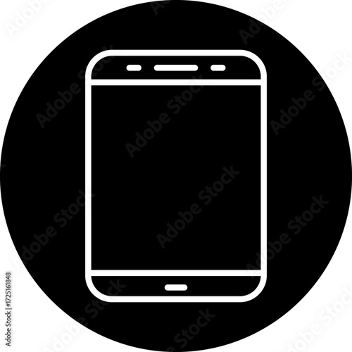 Cell Phone line icon style