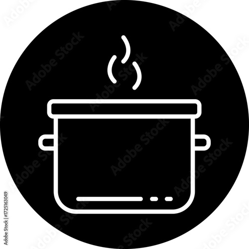 Pot line icon style