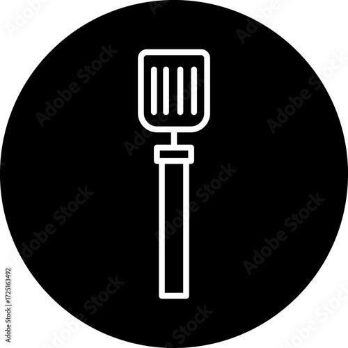 Spatula line icon style