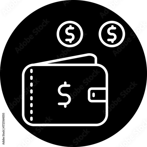 Expenses line icon style