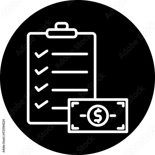 Appraisal line icon style