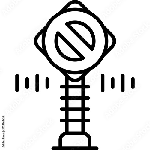 Stop Sign Icon Vector Element