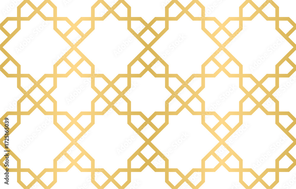 Naklejka premium Seamless geometric ornament based on traditional arabic art, Great design for fabric, textile, cover, wrapping paper, background.
