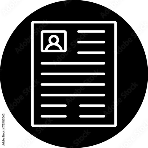 Curriculum Line Icon Style