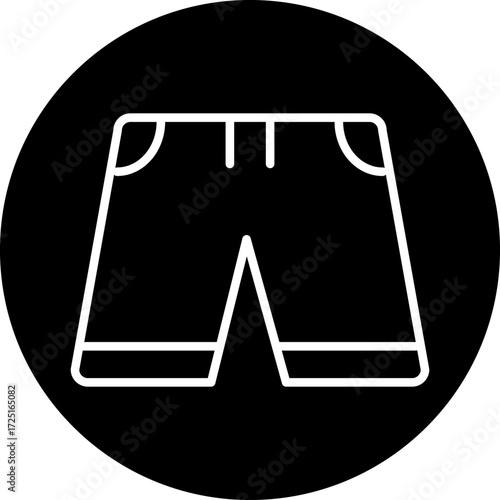Shorts Line Icon Style
