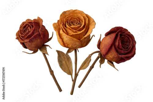Dried rose flowers representing memory holding forgotten love