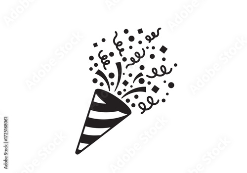 party popper Solid icon