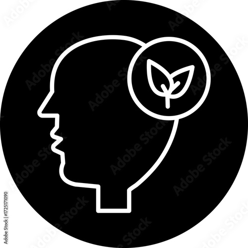 Think Green Line Icon Style
