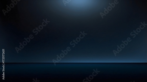Luxury dark blue gradient background with soft spotlight, elegant minimal composition for modern presentation and premium product design
