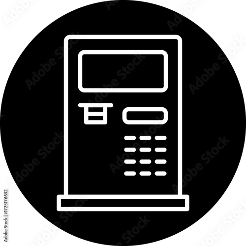 Atm Line Icon Style