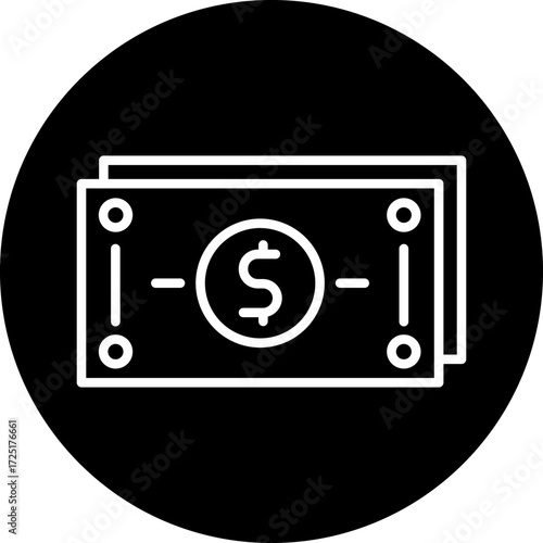 Money Line Icon Style