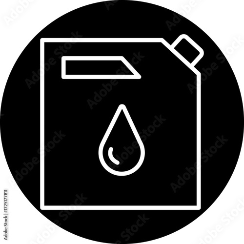 Fuel Can Line Icon Style