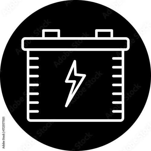 Battery Line Icon Style
