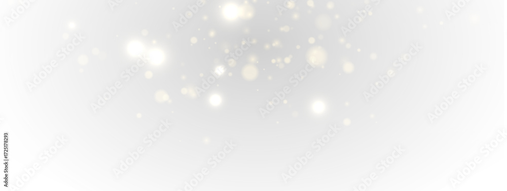 Fototapeta premium Golden sparkle dust with magical shimmering glow and abstract stardust particles, sparkling flare light in elegant style, isolated PNG for holiday and fantasy backgrounds.