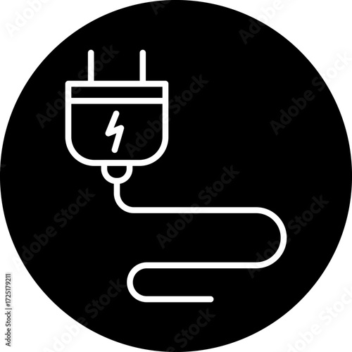 Plug Line Icon Style