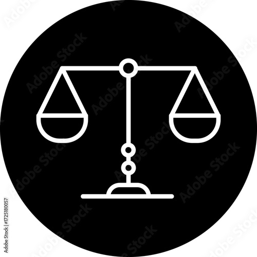 Balance Line Icon Style